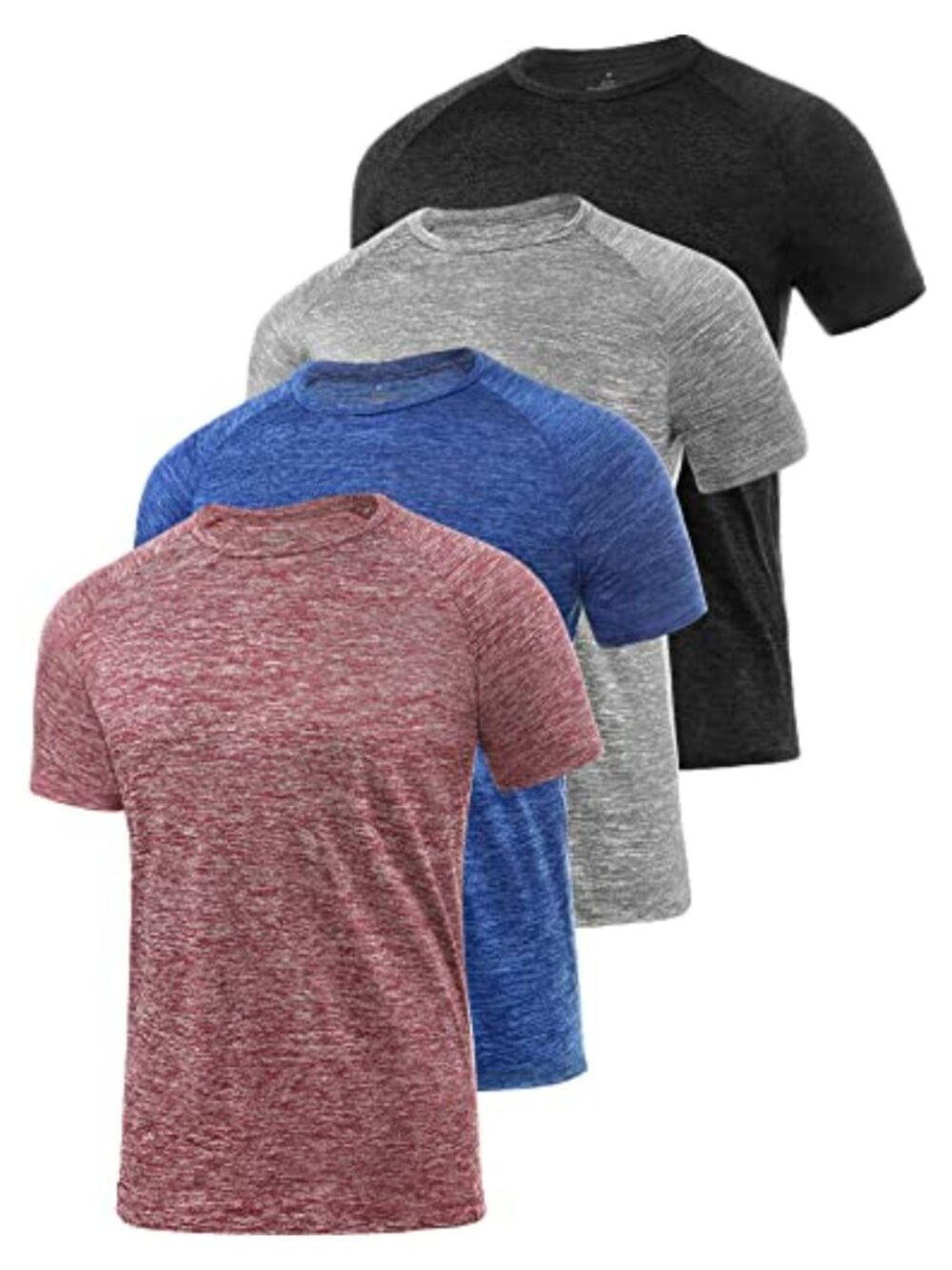 Men's Dry Fit T-Shirt Moisture Wicking Athletic Tee Gym Workout Top